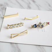 シューピアス シューズピアス 片足分 1個 レディース 女性 靴用 靴アクセサリー スニーカーピアス シューアクセ 靴ひも 装飾 飾り ビジュー カラーストーン キラキラ 可愛い おしゃれ リボン スクエア V字 シューパーツ ゴールドカラー