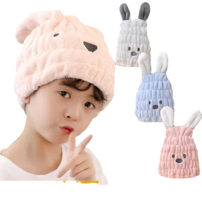 タオルキャップ キッズ 子供用 ヘアドライタオル ヘアキャップ スイミング 商品画像2
