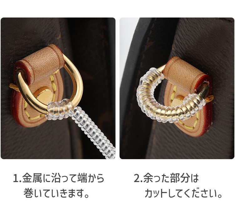 リング保護カバー バッグ用アクセサリー 2本セット Dカン リング バックル 商品画像5