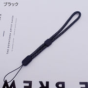 ストラップ スマホストラップ ハンドストラップ リストストラップ 手首掛け 携帯ストラップ 落下防止 ストラップホルダー スマホアクセサリー USBストラップ 紛失防止 丸紐 シンプル ベーシック 定番 カジュアル 黒 灰 青 ピンク 紫 緑 赤 橙