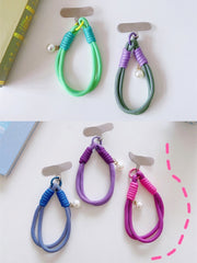 スマホストラップ 単品 スマホショルダー ネックストラップ 携帯 ショートストラップ 落下防止 紛失防止 フェイクパール かわいい