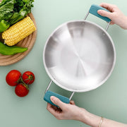 取っ手カバー シリコンカバー 2個セット 鍋つかみ キッチン用品 持ち手カバー 耐熱 シリコン 滑り止め ハンドルカバー 取り付け簡単 穴あき ソフト やわらかい シンプル 便利グッズ キッチン雑貨