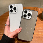 iPhoneケース iPhoneカバー スマホケース 無地 傷防止 汚れ防止 ソフト TPU 軽量 薄型 スリム キラキラ ラメ グリッター 耐衝撃 背面保護 シンプル お洒落 上品 可愛い 12 14 13 Pro ProMax Plus