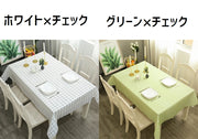 テーブルクロス 長方形 正方形 四角 食卓カバー テーブルマット テーブルカバー 防水 防汚 防油 プリント柄 チェック ロゴ イチゴ レモン リーフ おしゃれ 可愛い ファッション雑貨