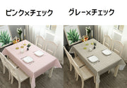 テーブルクロス 長方形 正方形 四角 食卓カバー テーブルマット テーブルカバー 防水 防汚 防油 プリント柄 チェック ロゴ イチゴ レモン リーフ おしゃれ 可愛い ファッション雑貨
