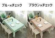 テーブルクロス 長方形 正方形 四角 食卓カバー テーブルマット テーブルカバー 防水 防汚 防油 プリント柄 チェック ロゴ イチゴ レモン リーフ おしゃれ 可愛い ファッション雑貨