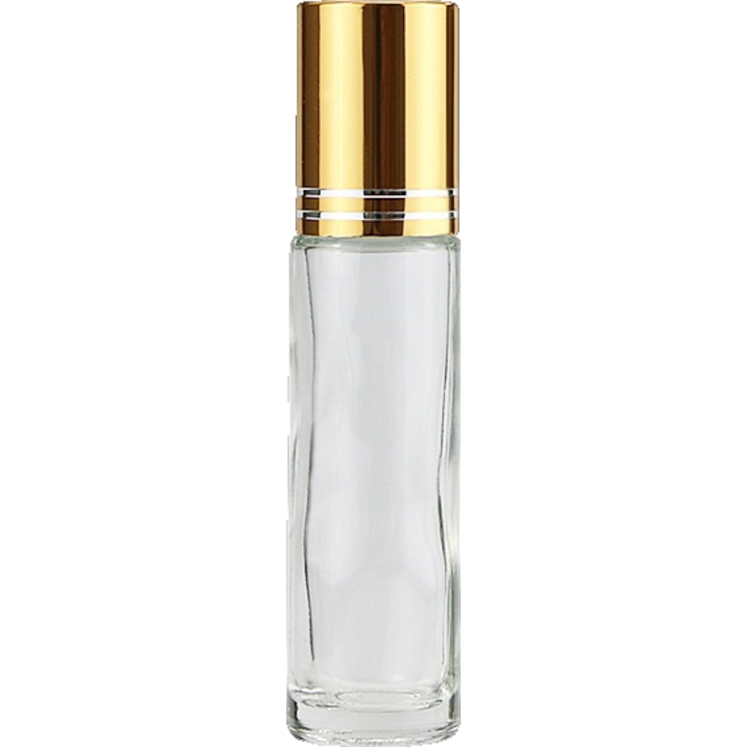アトマイザー ロールオン 詰め替え容器 10ml ミニボトル クリアボトル クリア×ゴールド バリエーション画像