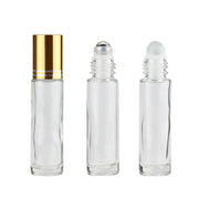 アトマイザー ロールオン 詰め替え容器 10ml ミニボトル クリアボトル 塗るタイプ 透明 香水 持ち歩き 携帯用 旅行 アロマオイル