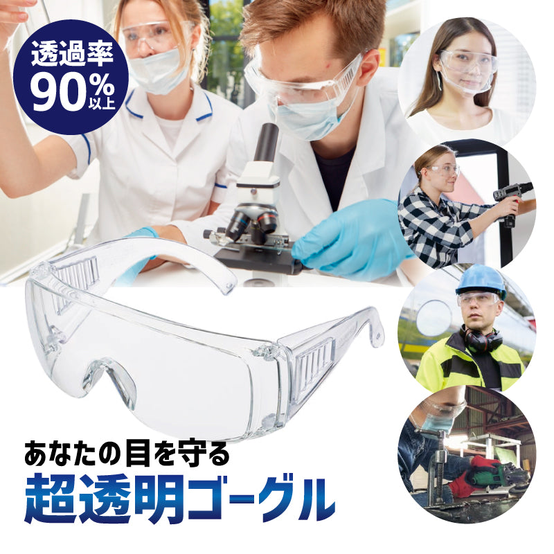 保護メガネ 保護ゴーグル 防護メガネ アイガード 曇り止め 感染予防 商品画像2