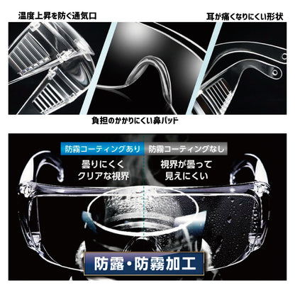 保護メガネ 保護ゴーグル 防護メガネ アイガード 曇り止め 感染予防 商品画像4