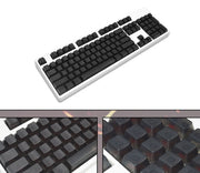 カラーキーキャップ 104キー カナなし メカニカルキーボード用 交換用 クリアカラー 半透明 PCアクセサリー パソコン周辺機器 おしゃれ かわいい シンプル