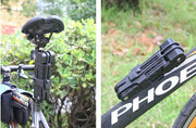 ブレードロック 鍵式 自転車 フレーム装着 ケース付き 折り畳み コンパクト 盗難防止 鍵 カギ ロック ロードバイク クロスバイク サイクル 収納可能 防犯 施錠 駐輪 セキュリティ 防犯グッズ 自転車用品