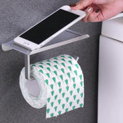 ウォールシェルフ トイレットペーパーホルダー バスラック 浴室ラック 収納棚 小物置き スマホ置き フック 洗面所 バスルーム トイレ お風呂 キッチン 台所 便利