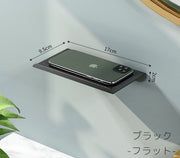 ウォールシェルフ バスラック 浴室ラック 収納棚 小物置き スマホ置き 洗面所 バスルーム トイレ お風呂 キッチン 台所 便利