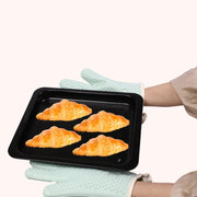 鍋つかみ シリコンミトン 1枚 片手用 キッチンミトン 単品 両面仕様 手袋 防水 オーブンミトン キッチングローブ 台所用品 キッチン用品 耐熱 断熱 電子レンジ ループ付き オーブンレンジ ハート柄 やわらかい ソフト おしゃれ かわいい ナチュラル シンプル ピンク 灰 茶 白 緑 黒 青