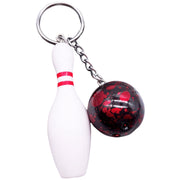 キーホルダー キーリング ボウリングピン ボール 球 スポーツ 部活動 引退 記念品 応援 お揃い 可愛い おしゃれ プレゼント 贈り物 ギフト