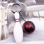 キーホルダー キーリング ボウリングピン ボール 球 スポーツ 部活動 引退 記念品 応援 お揃い 可愛い おしゃれ プレゼント 贈り物 ギフト