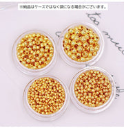 メタルビーズ ハンドメイド用品 手芸用品 DIY 丸玉 穴あり 無地 単色 ゴールドカラー シルバーカラー ローズゴールド シャンパン かわいい シンプル 材料 素材 2mm 2.5mm 3mm 4mm 5mm 6mm 8mm