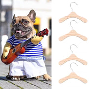 ミニハンガー ペット服用ハンガー 10本セット 犬服用 猫服用 ベビー服用 マルチ 洋服掛け 収納 整理 木製 シンプル 可愛い ペット用品 便利グッズ