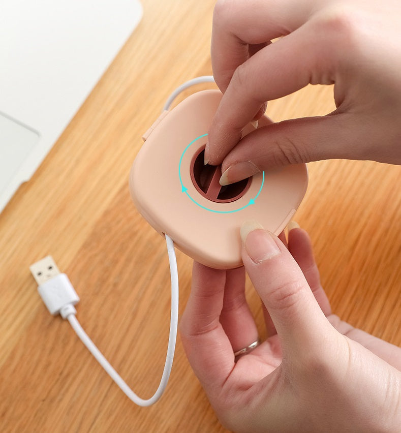 ケーブルホルダー コードリール式 ケーブル収納 イヤホンコード収納 充電ケーブル収納 巻き取り 商品画像4