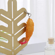 キーホルダー キーリング キーチャーム バッグチャーム 天ぷら風 エビフライ風 食品サンプル風 ユニーク おもしろ 雑貨