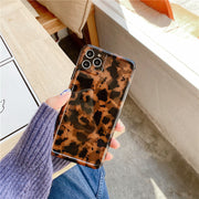 iPhoneケース iPhoneカバー スマホケース スマホカバー べっ甲柄 ヒョウ柄 背面保護 傷防止 汚れ防止 可愛い スマートフォンケース アイフォンケース ギフト 贈り物