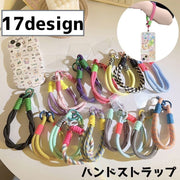 ハンドストラップ スマートフォン 携帯 ストラップ アクセサリー 手首 落下防止 紐 かわいい シンプル カラバリ豊富