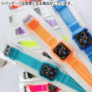 腕時計用ベルト apple watch用互換バンド アップルウォッチ用 シリコン レディース メンズ 男女兼用 ユニセックス 着せ替え 交換ベルト 付け替え series 6 5 4 3 2 1 SE 38mm 40mm 42mm 44mm 45mm 透明 クリア 透け感 おしゃれ かわいい かっこいい スタイリッシュ メンテナンス 修理交換用品