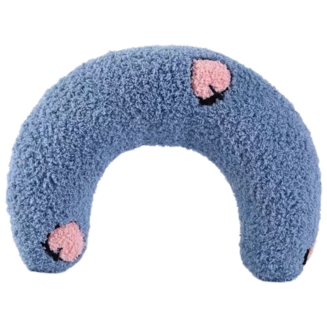 ペット用ネックピロー クッション U字型 首用クッション ペット用品 猫 ブルー バリエーション画像