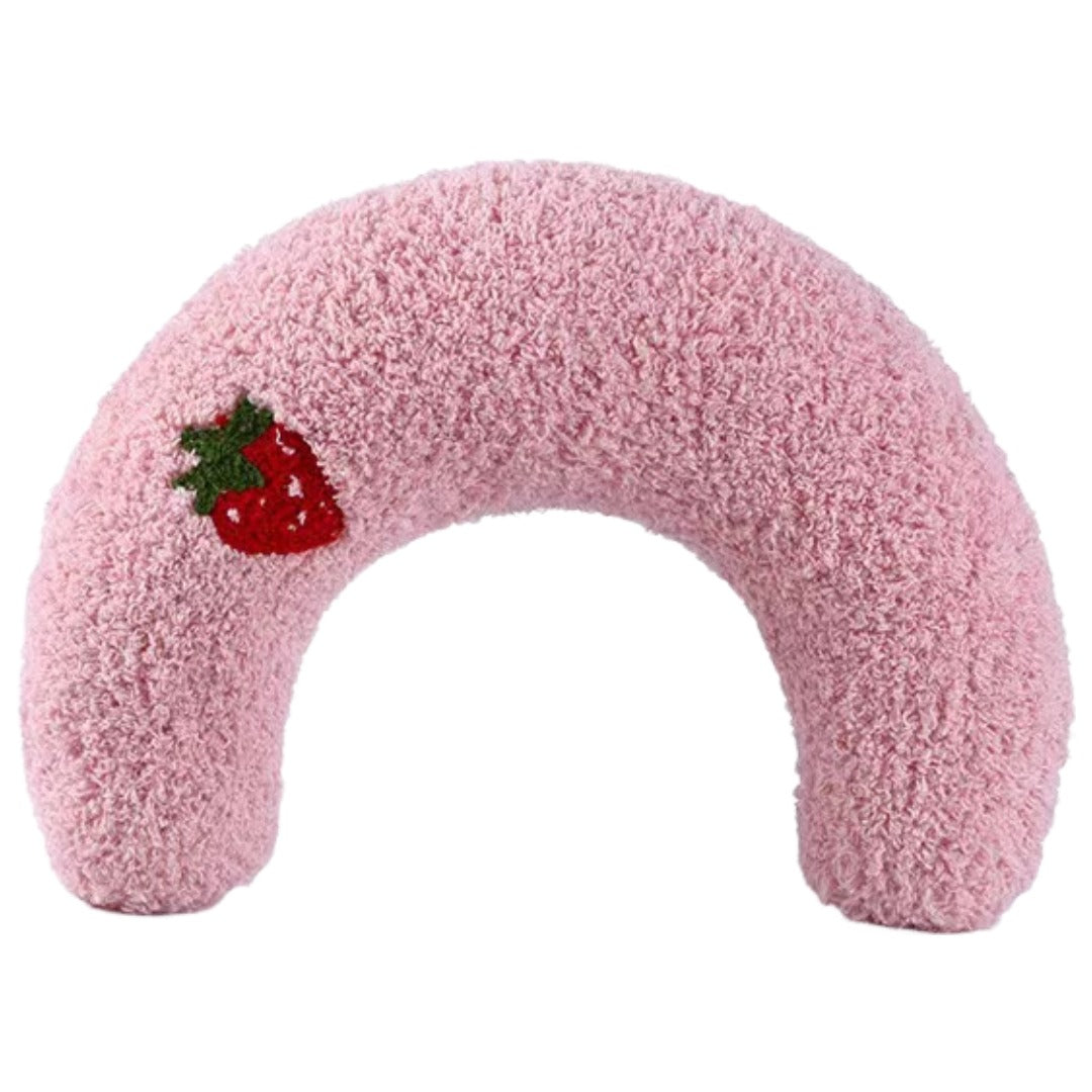 ペット用ネックピロー クッション U字型 首用クッション ペット用品 猫 ピンク バリエーション画像