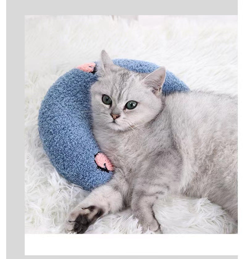 ペット用ネックピロー クッション U字型 首用クッション ペット用品 猫 商品画像2
