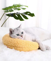 ペット用ネックピロー クッション U字型 首用クッション ペット用品 猫 犬 ヘッドレスト 首枕 お昼寝 フルーツ 果物 イチゴ サクランボ ピーチ おしゃれ かわいい ふわふわ リラックスグッズ
