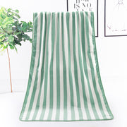 フェイスタオル 35×75cm 吸水タオル ストライプ柄 ふんわり 柔らか 柔軟 おしゃれ かわいい 脱衣所 キッチン トイレ ジム デイリー ギフト 日用品 バス用品