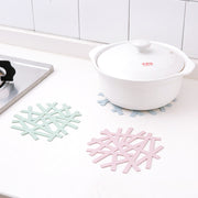 鍋敷き コースター ポットマット キッチン用品 滑り止め ソフト 柔らかい 水洗い可能 かわいい おしゃれ 北欧風 パステルカラー