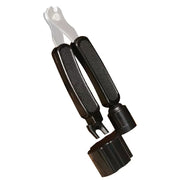 ギター用ワインダー 3WAY メンテナス用品 ギター用弦交換 便利ツール ストリングワインダー ギターアクセサリー 3in1 弦ワインダー カッター ニッパー ピン外し チューナー ペグ回し 多機能 便利 シンプル 持ち運び 黒