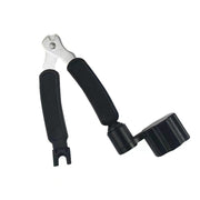 ギター用ワインダー 3WAY メンテナス用品 ギター用弦交換 便利ツール ストリングワインダー ギターアクセサリー 3in1 弦ワインダー カッター ニッパー ピン外し チューナー ペグ回し 多機能 便利 シンプル 持ち運び 黒