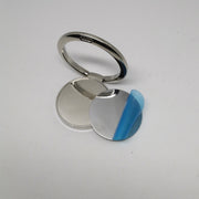 スマホリング 6個セット スマホ用ホールドリング レジン用 フィンガーリング 丸型 くぼみ 溝付き ハンドメイド シールタイプ 落下防止 シンプル エレガント