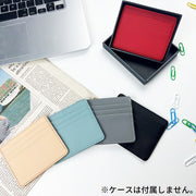 インナーカードケース レディース メンズ 男女兼用 PUレザー カード入れ 4枚収納 薄型スリム 軽量コンパクト 無地 シンプル