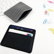 インナーカードケース レディース メンズ 男女兼用 PUレザー カード入れ 4枚収納 薄型スリム 軽量コンパクト 無地 シンプル