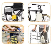 ベビーカー用フック 単品 1個 バギーフック 荷物掛けフック 無地 黒 マジック テープ 簡単取り付け 吊り下げ 車椅子 自転車 便利 シンプル 買い物 ベビーカーグッズ