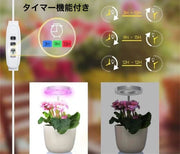 植物育成ライト プラントライト 高さ調節可能 角度調整可能 3色 LEDライト 42LED USB接続 タイマー機能 日照不足解消 水耕栽培 室内栽培 観葉植物 ガーデニング 家庭菜園 園芸