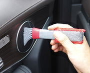 清掃ブラシ 2way 車用品 車内清掃 掃除 隙間掃除 ホコリ取り エアコン 吹き出し口 マイクロファイバー カー用品 クリーニング クリーナー