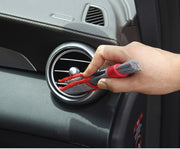 清掃ブラシ 2way 車用品 車内清掃 掃除 隙間掃除 ホコリ取り エアコン 吹き出し口 マイクロファイバー カー用品 クリーニング クリーナー