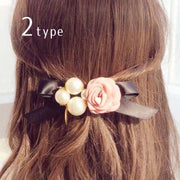 バレッタ ヘアクリップ 髪留め 髪飾り ヘアアクセサリー レディース 女性 婦人 ファッション小物 花 フラワー リボン かわいい おしゃれ