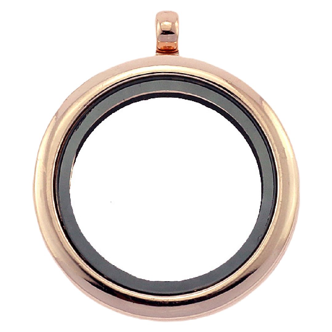 ペンダントトップ フローティングロケット ロケットペンダント ペンダントヘッド レディース メンズ ローズゴールド【30mm】 バリエーション画像