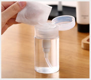 詰め替え容器 プッシュボトル ポンプディスペンサー 小分けボトル 120ml 150ml 200ml 300ml 化粧水 携帯 持ち運び 透明 クリア コットン 旅行 トラベル