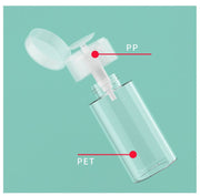 詰め替え容器 プッシュボトル ポンプディスペンサー 小分けボトル 120ml 150ml 200ml 300ml 化粧水 携帯 持ち運び 透明 クリア コットン 旅行 トラベル