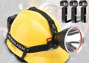 ヘルメットホルダー ヘッドライト固定用 4個セット 着脱簡単 ヘルメットクリップ フック 後付け コンパクト 建築現場 工場 見回り 夜間作業 アウトドア 釣り キャンプ