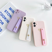 iPhoneケース スマホケース カバー ベルト リング スタンド 耐衝撃 落下防止 背面 カメラ保護 傷防止 TPU ソフト バンド スライド マット くすみカラー つや消し ハート シンプル 14 plus 13 12 ProMax mini 11 XSMax XR 7 8 plus SE2020 アイフォンケース スマートフォンケース ギフト 贈り物 彼氏 彼女 父の日 母の日 敬老の日