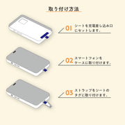 ストラップホルダー ケースに挟むだけ ケースにはさむだけ スマホ 携帯 落下防止 スマホショルダー iPhone Android